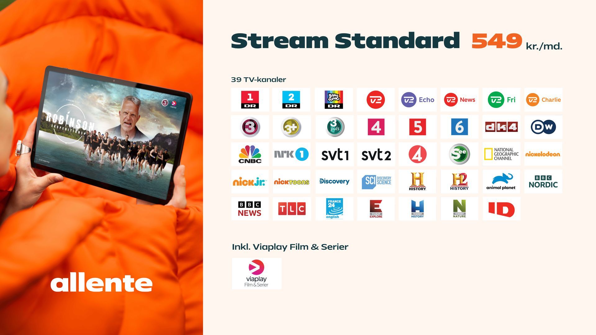Allente Standard tv pakke