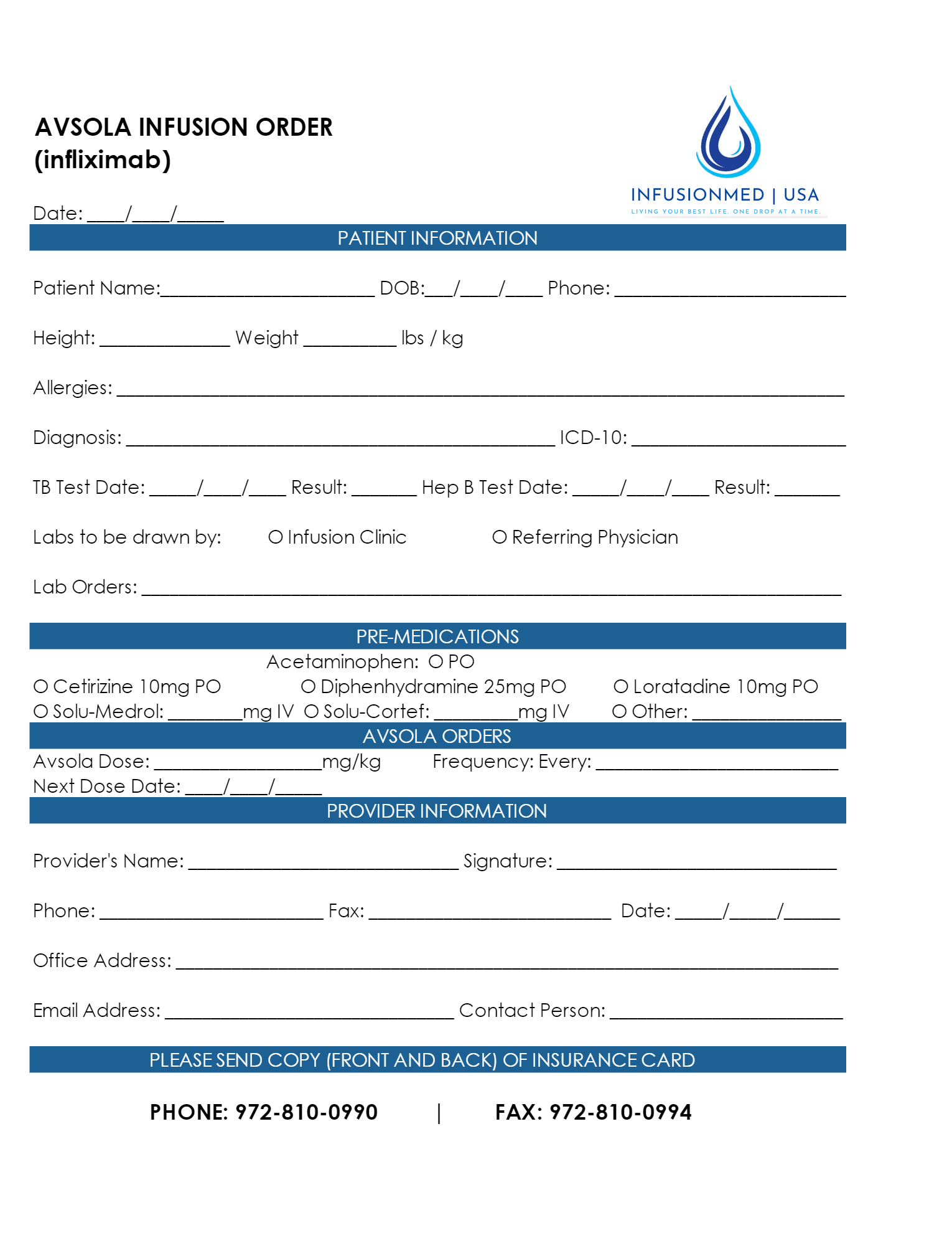 Medical Infusion Carrollton, TX InfusionMed USA