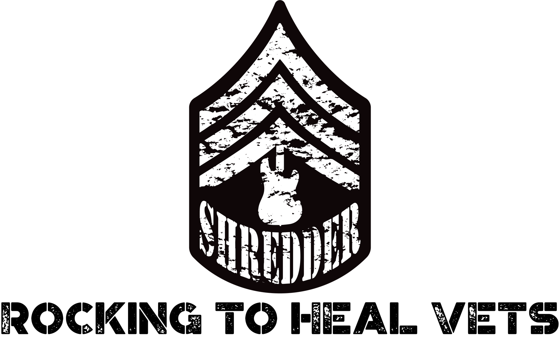 SGT. SHREDDER Rocking To Heal Vets, Inc. Logo,