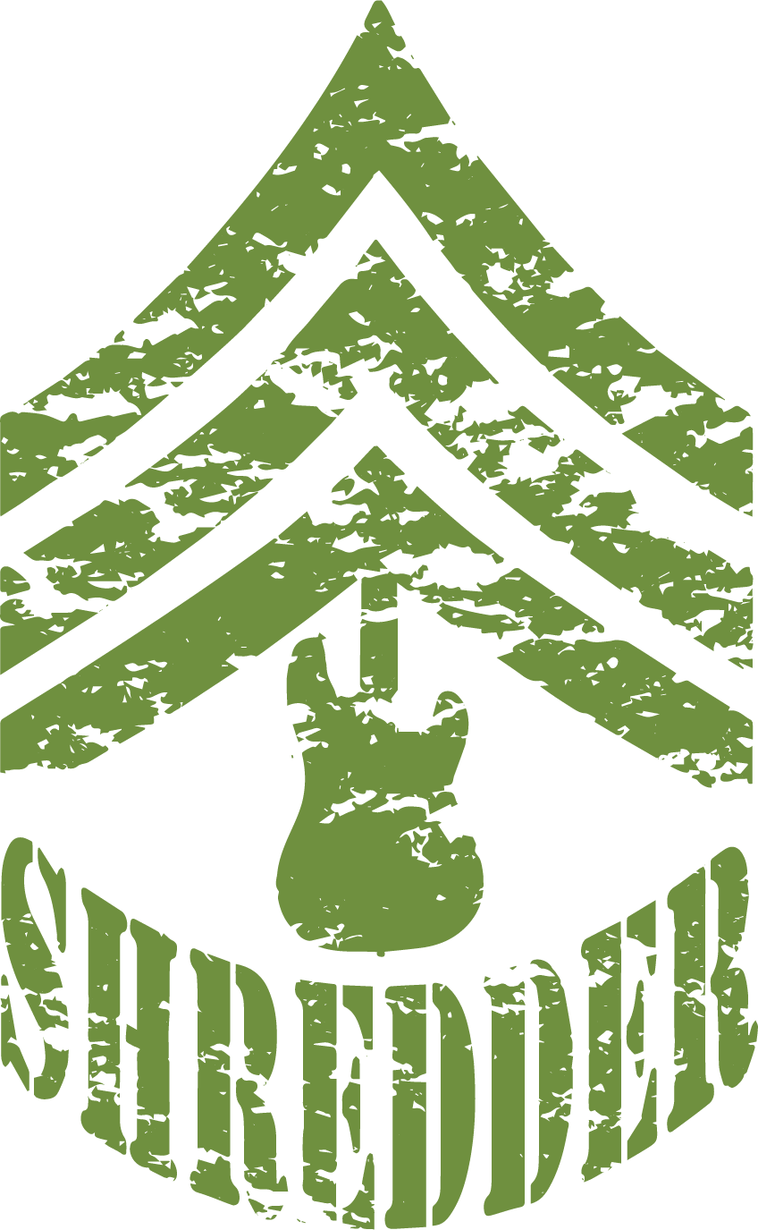 SGT. SHREDDER Rocking To Heal Vets, Inc. . Logo,