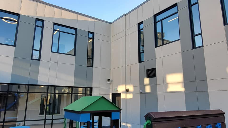 Commercial Building With New Windows 