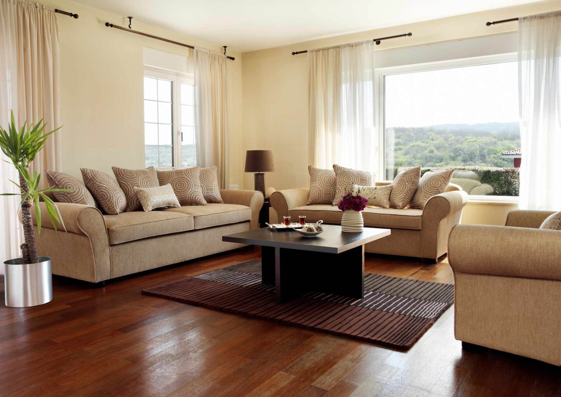 Living room blinds