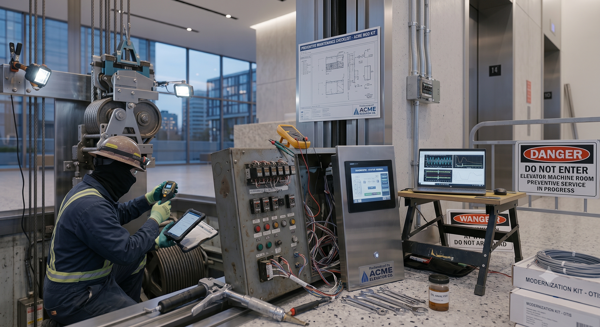 Preventive Elevator Maintenance Services for commercial buildings