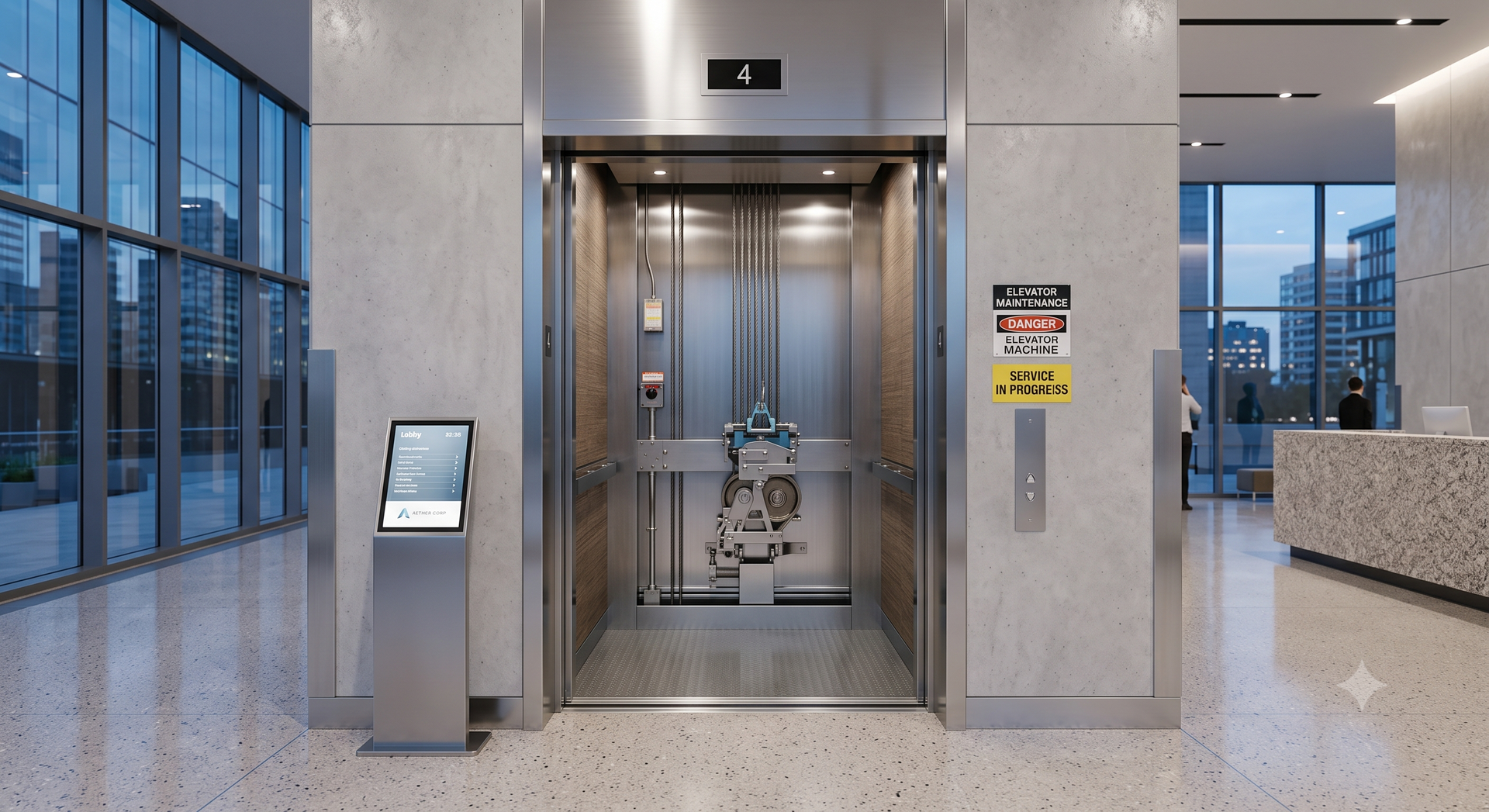 Commercial elevator requiring Elevator Repair Services in Warren MI