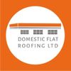 A logo for domestic flat roofing ltd