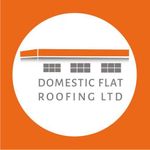 A logo for domestic flat roofing ltd