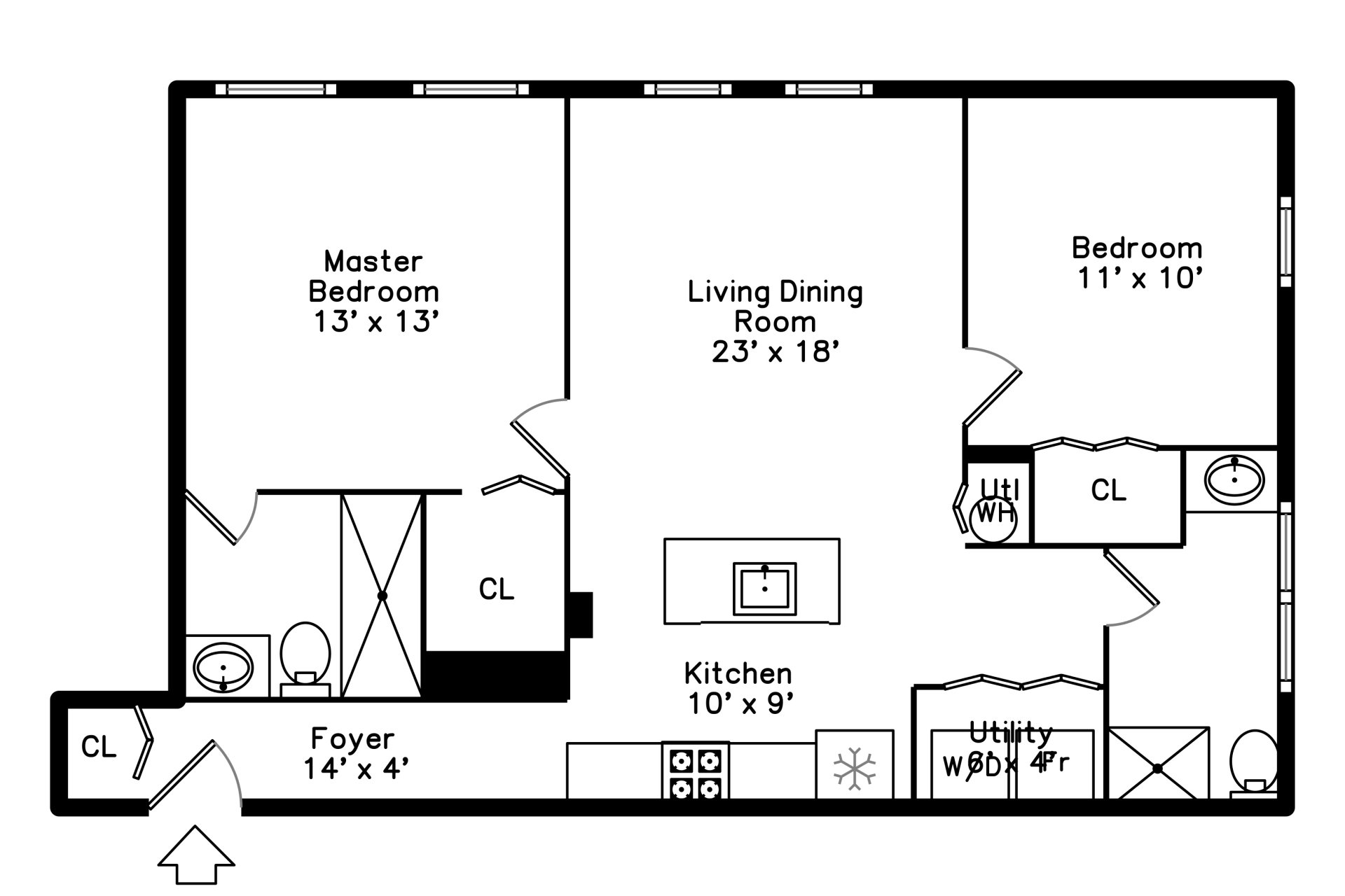 Unit #307 Floor Plan