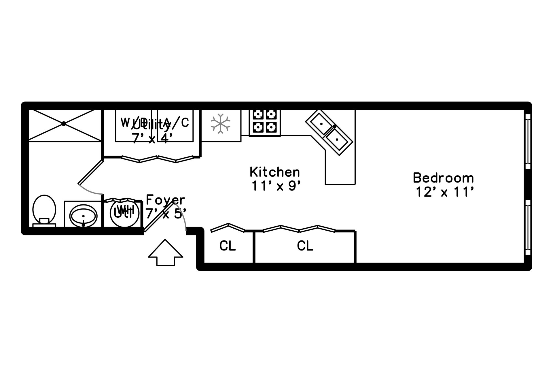 Unit #308 Floor Plan