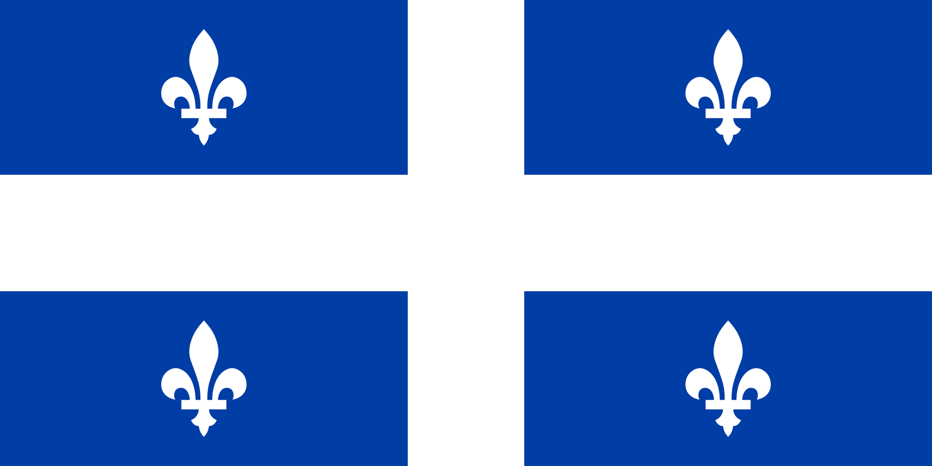 A blue flag with white fleur de lis on it