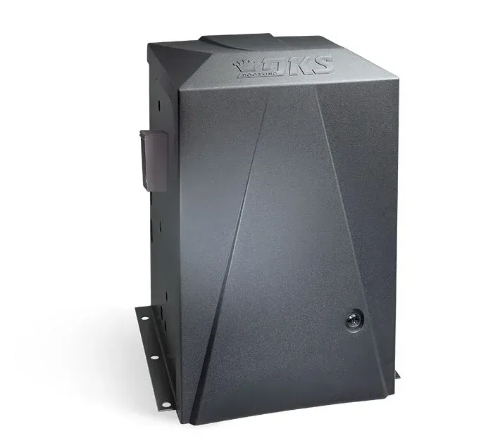 A black box with the word luks on it