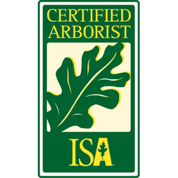Maryland Licensed Tree Expert logo: Yellow circle with green tree, text around the perimeter.