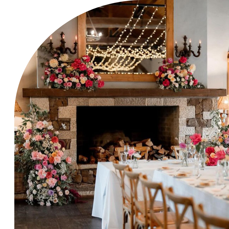 A Bride In A White Dress Is Holding A Bouquet Of Pink And White Flowers — Mittagong Flower Merchant in Mittagong, NSW
