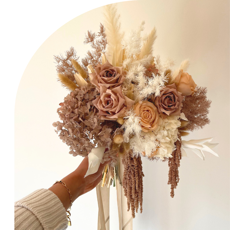 A Bouquet Of Flowers With Red Roses And Yellow Flowers — Mittagong Flower Merchant in Moss Vale, NSW