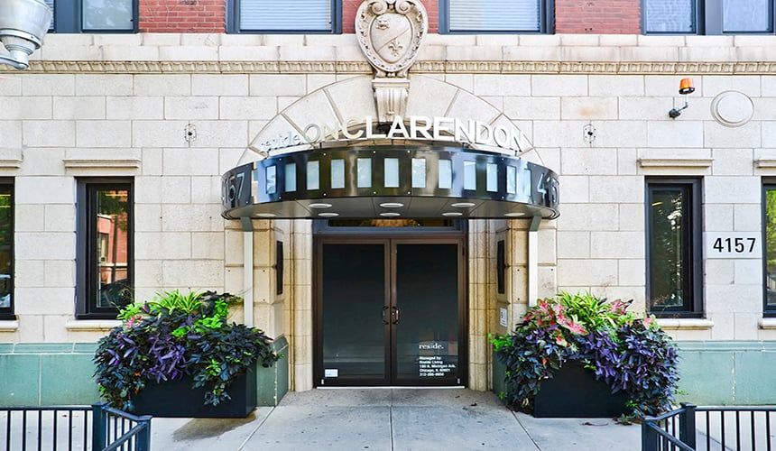 Controlled Access Entrance at Reside on Clarendon, Chicago, IL,60613