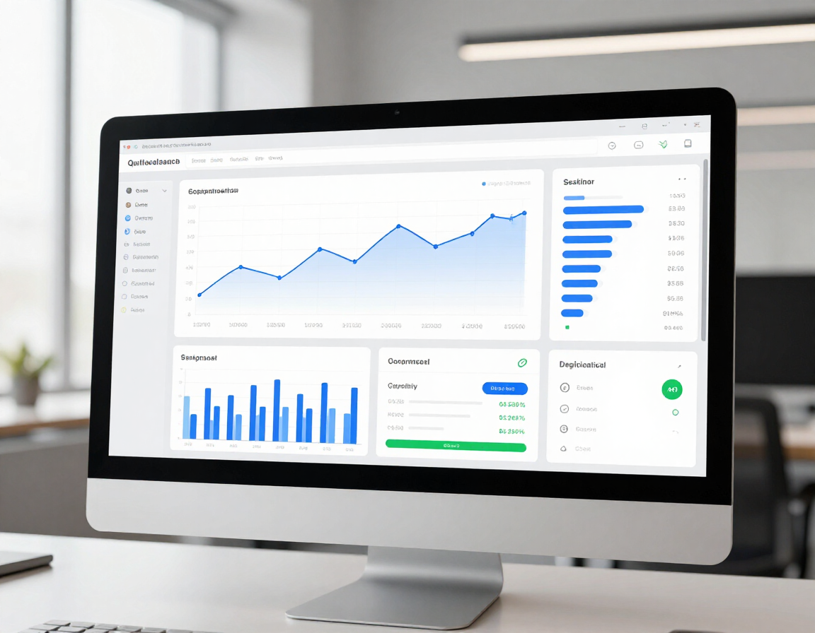 Search performance dashboard interface