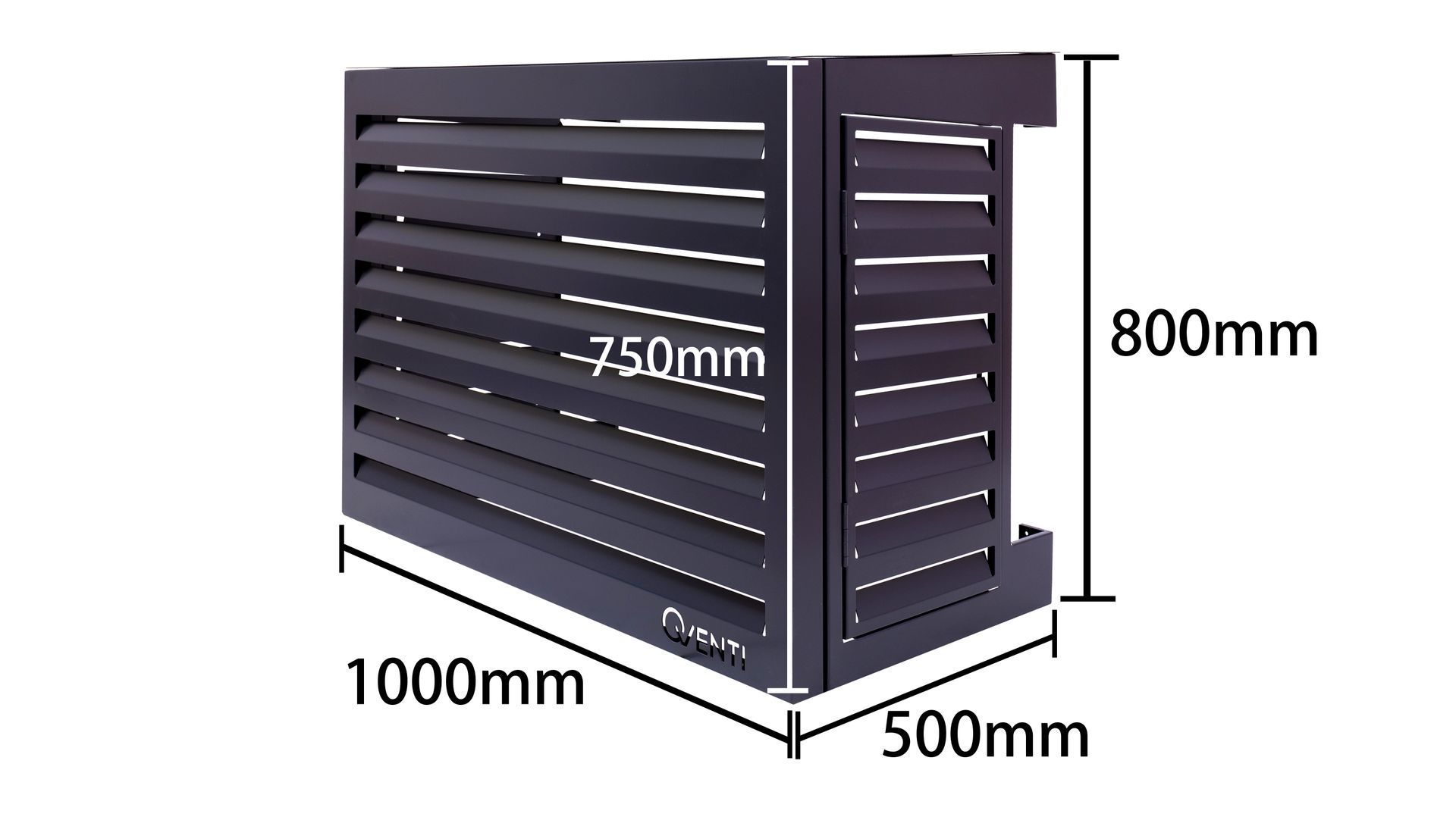 Airco omkasting  CAL100 Pro Antraciet RAL 7016 | incl. servicedeur
