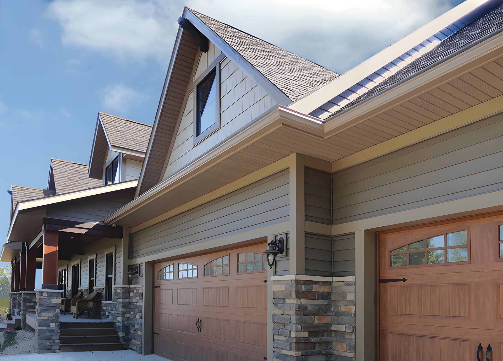 A Minnesota home with seamless steel siding.