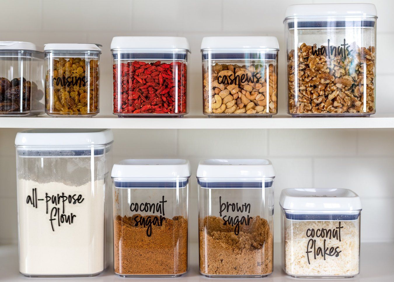 A pantry filled with lots of different types of food.