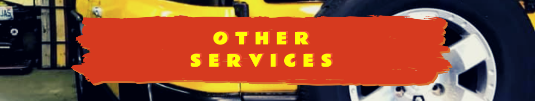 A red, textured horizontal banner with the yellow text 