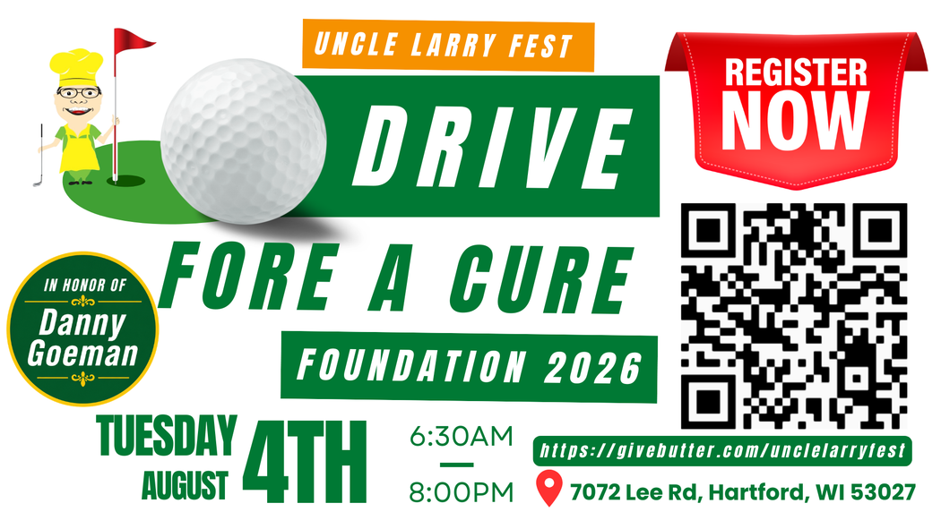 An advertisement for a drive for a cure foundation.