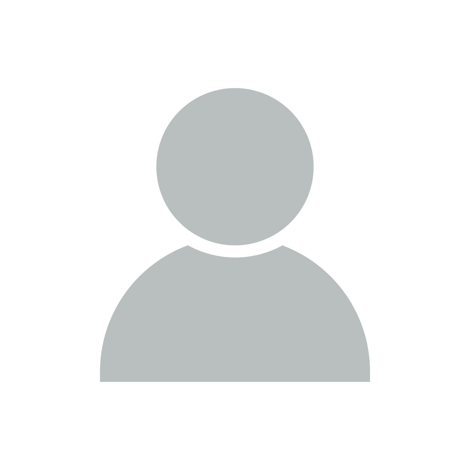 Grey silhouette of a person, head and shoulders, on a white background. Grey silhouette of a person, head and shoulders, on a white background.