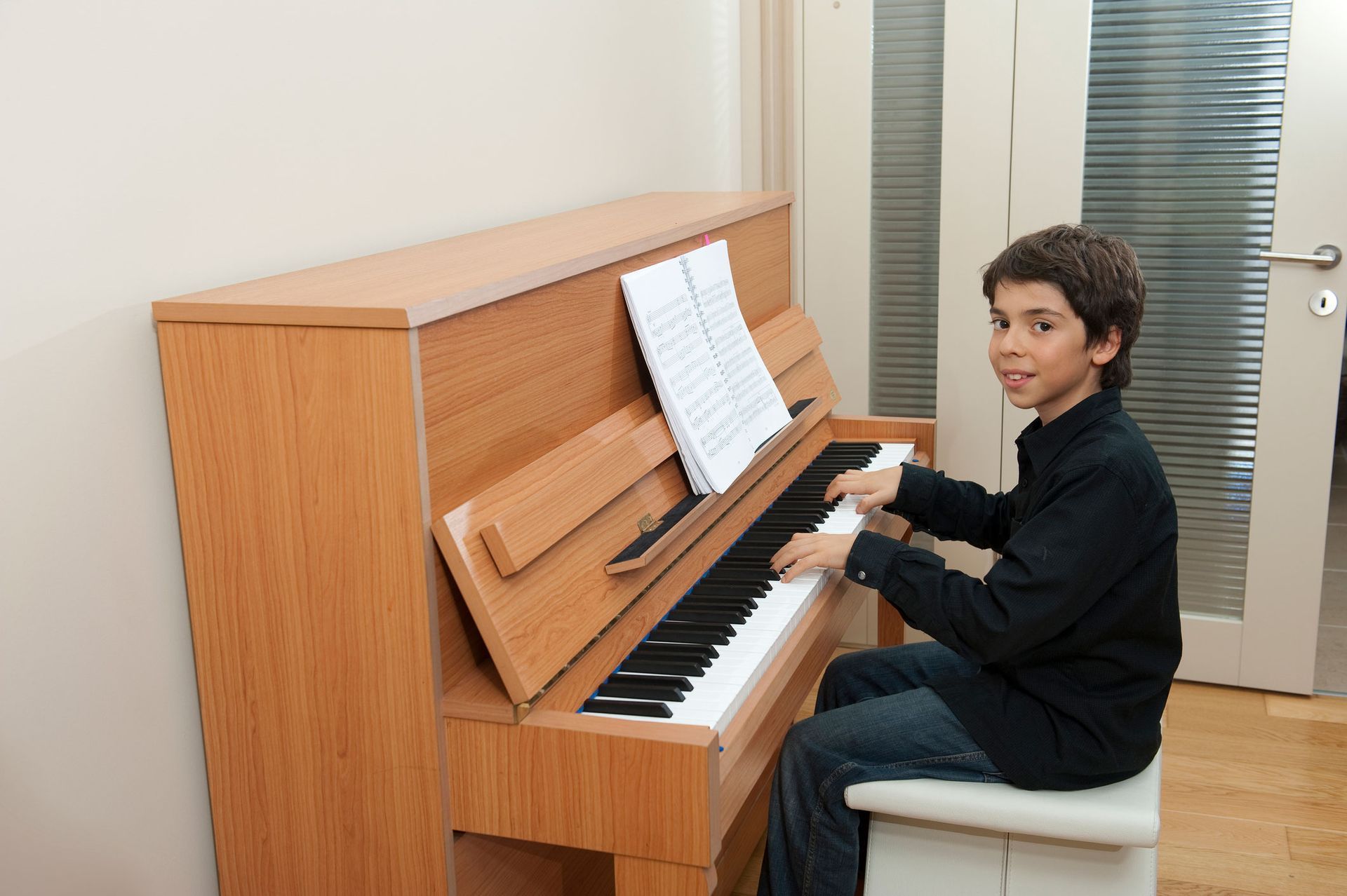 A Young Boy Practicing His Instrument | Clayton, NC | Neighborhood Academy of Music