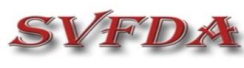 Red italic SVFDA logo on a white background