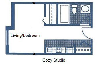 Cozy Studio — Cleveland, OH — Park Creek Center
