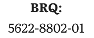 A black and white logo for brq : 5622-8802-01
