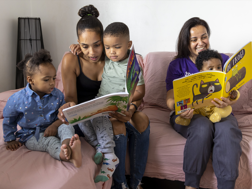 a family benefiting from Home-Start Wandsworth