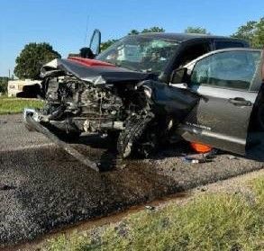 Head-on collision on Highway 199 caused by drunk driver in Azle, Texas.