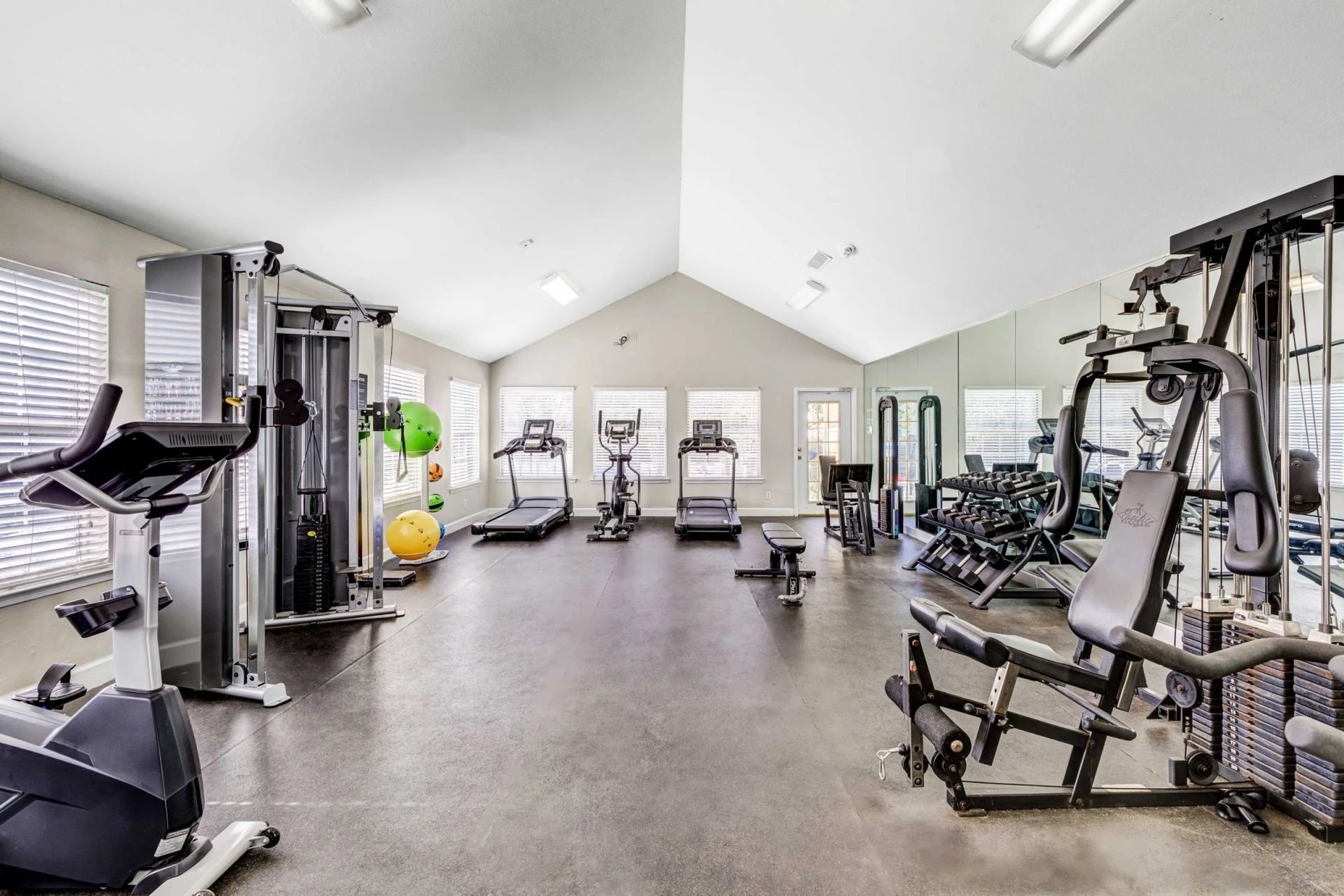 Fitness center at The Greens at Old St. Augustine in Tallahassee, FL.