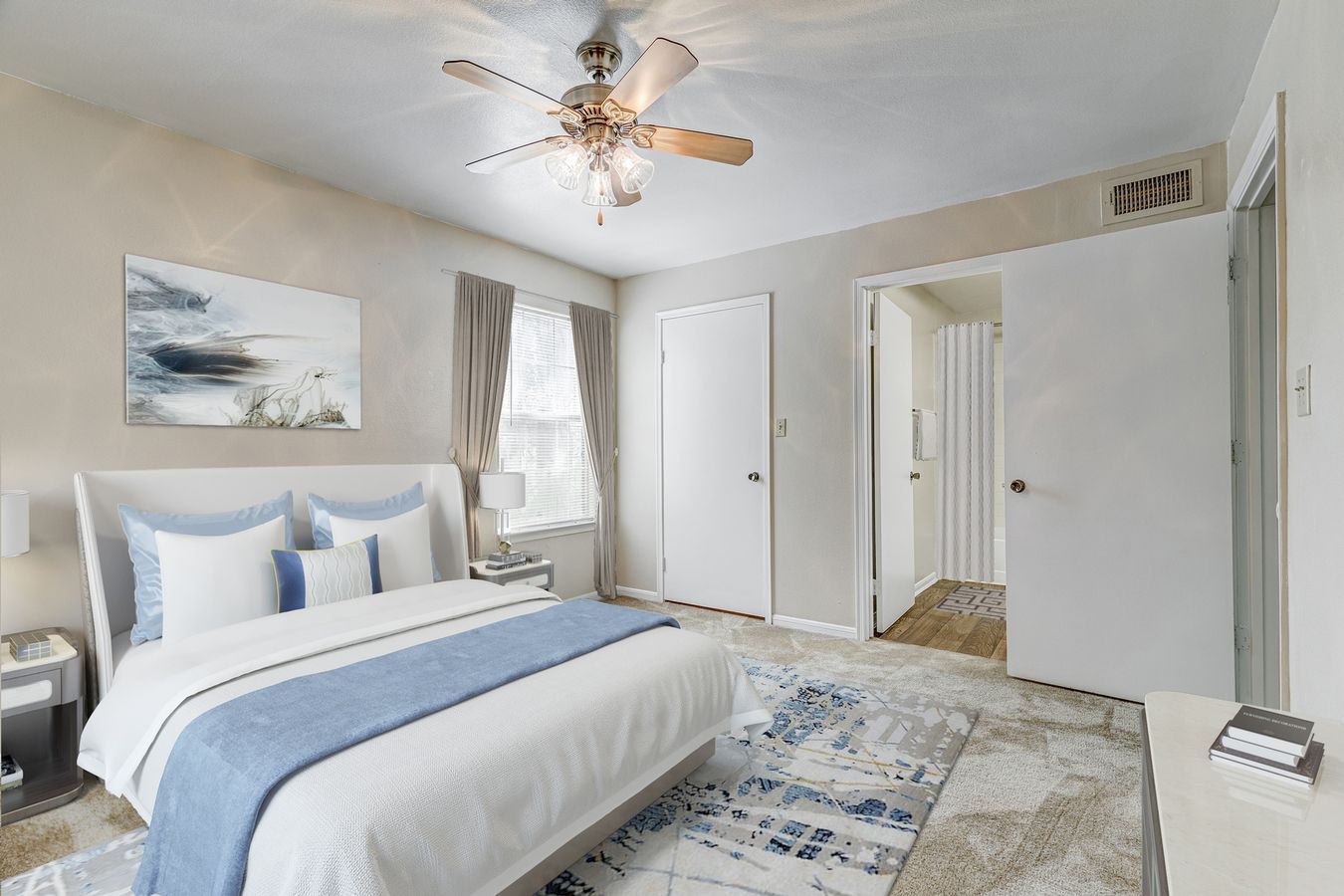 Bedroom at The Greens at Old St. Augustine in Tallahassee, FL.