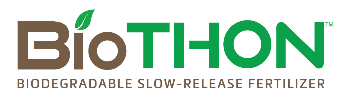 a logo for biothon biodegradable slow-release fertilizer