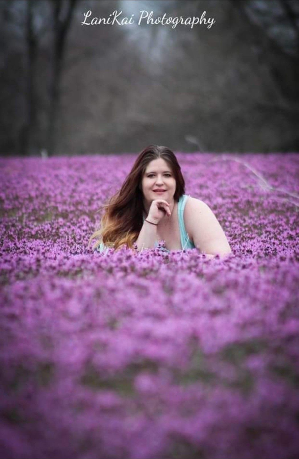 Woman on the Lavender Field
