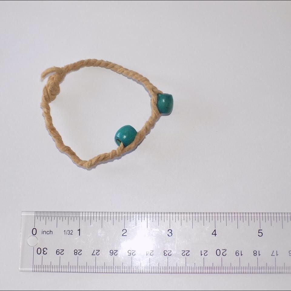 Blue Beaded Sea Rope Bracelet