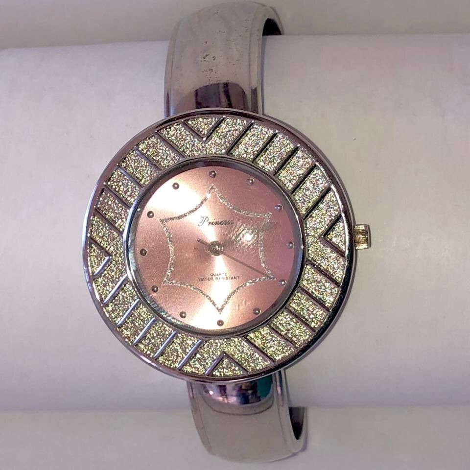 Princess Adorable Silver and Pink Classy Quartz Water Resistant Watch