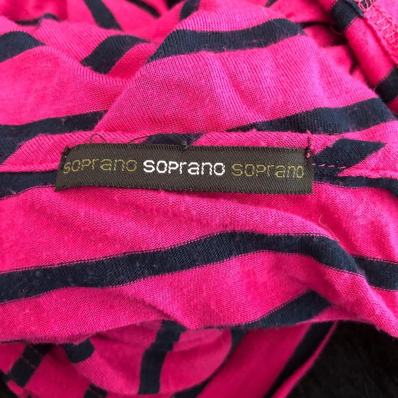 Cute Pink and Black Striped Top with Cute Frilled Bottom