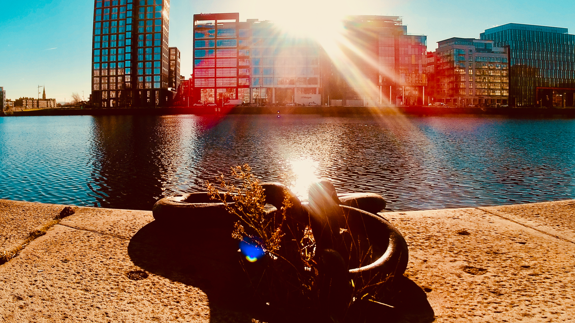 Dublin's River Liffey, on a sunny day, taken by The PODucers owner - Danny G