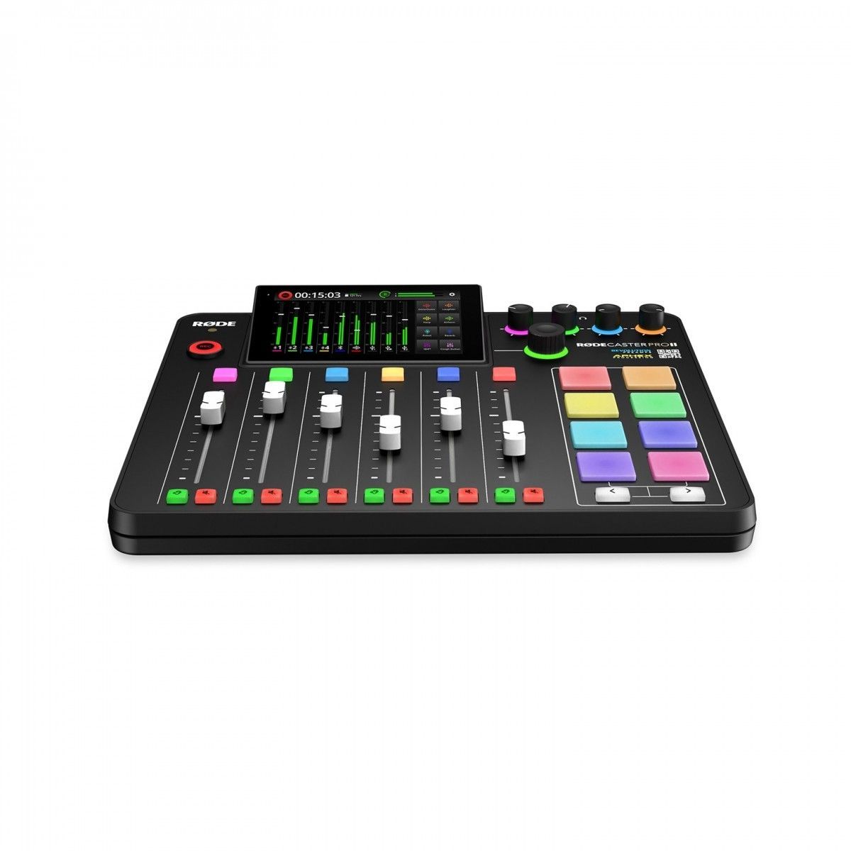 The Rodecaster 2 equipment we use to record the audio for your podcasts.