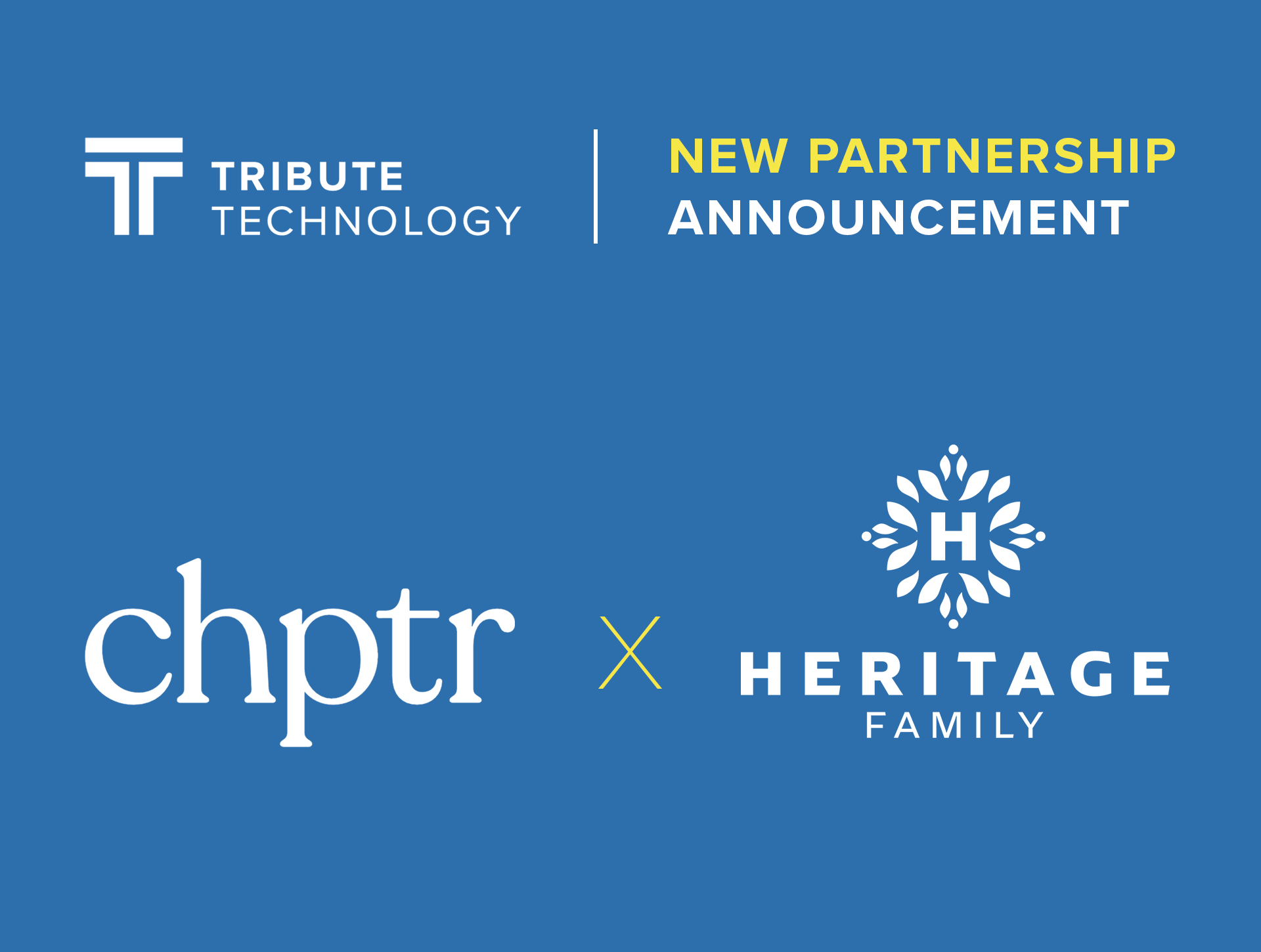Heritage Family Expands Television-Based Death Notices Nationwide Through Partnership with Chptr and Tribute Technology