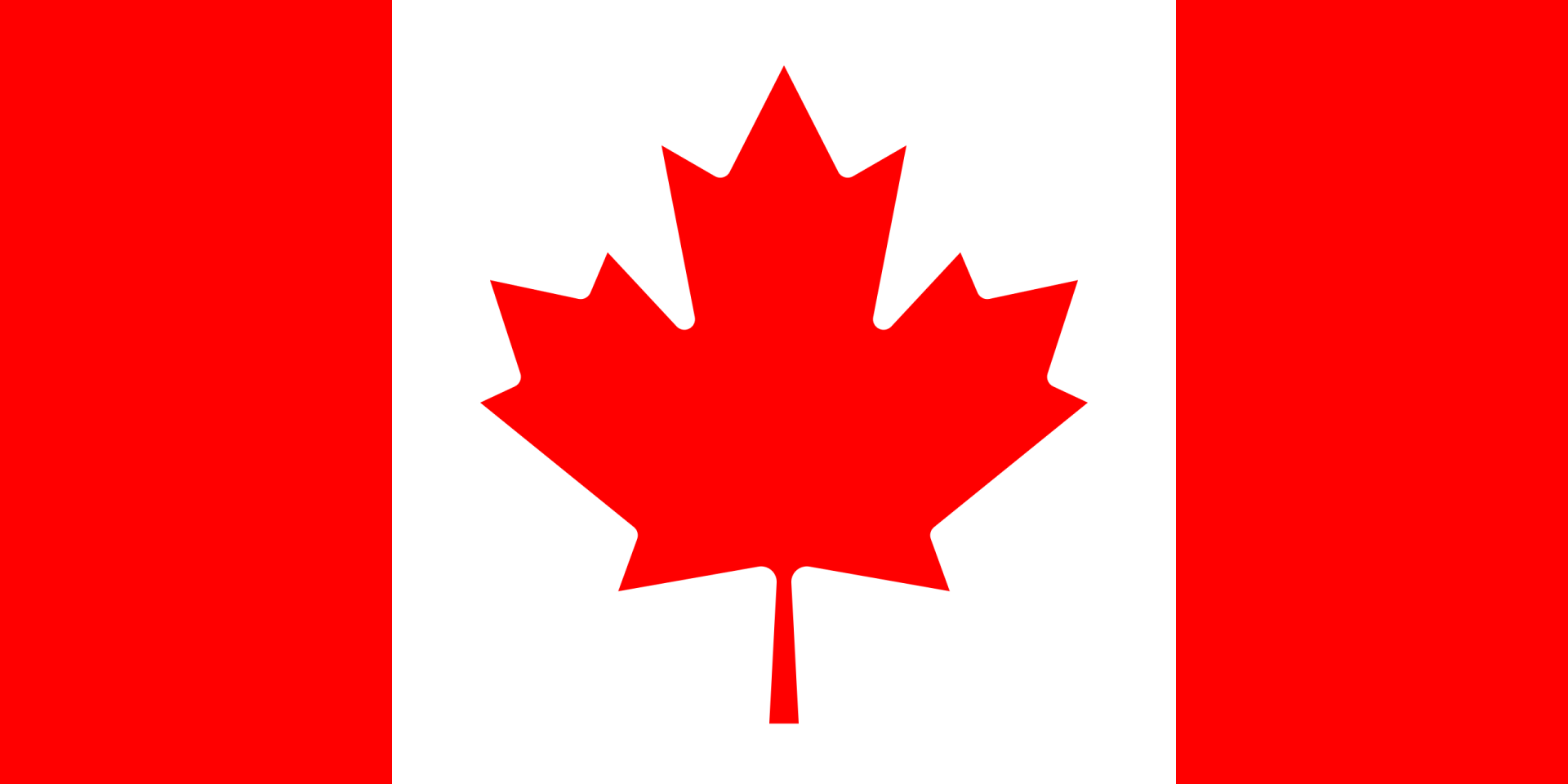 The canadian flag has a red maple leaf on it.