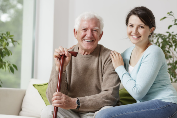 caregiver with patient