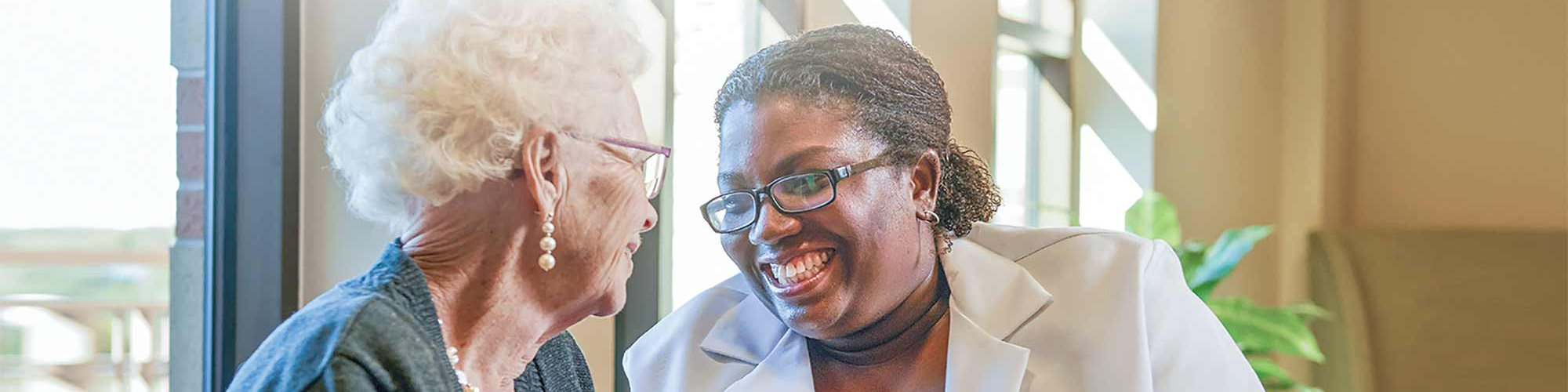 caregiver with patient