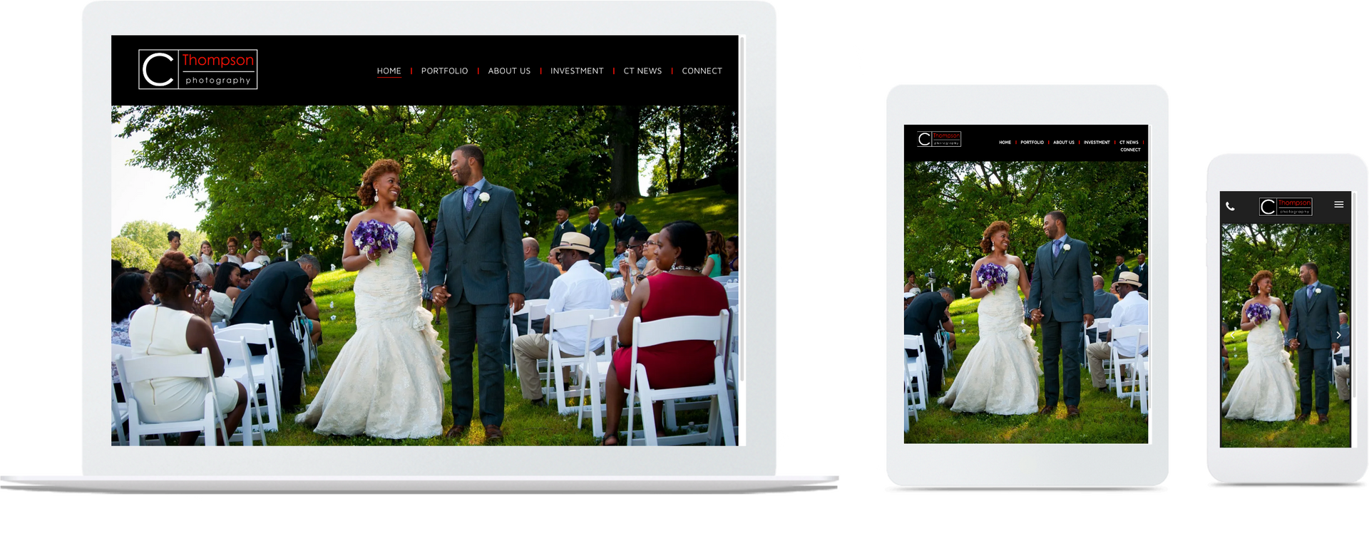 a bride and groom are walking down the aisle at a wedding .
