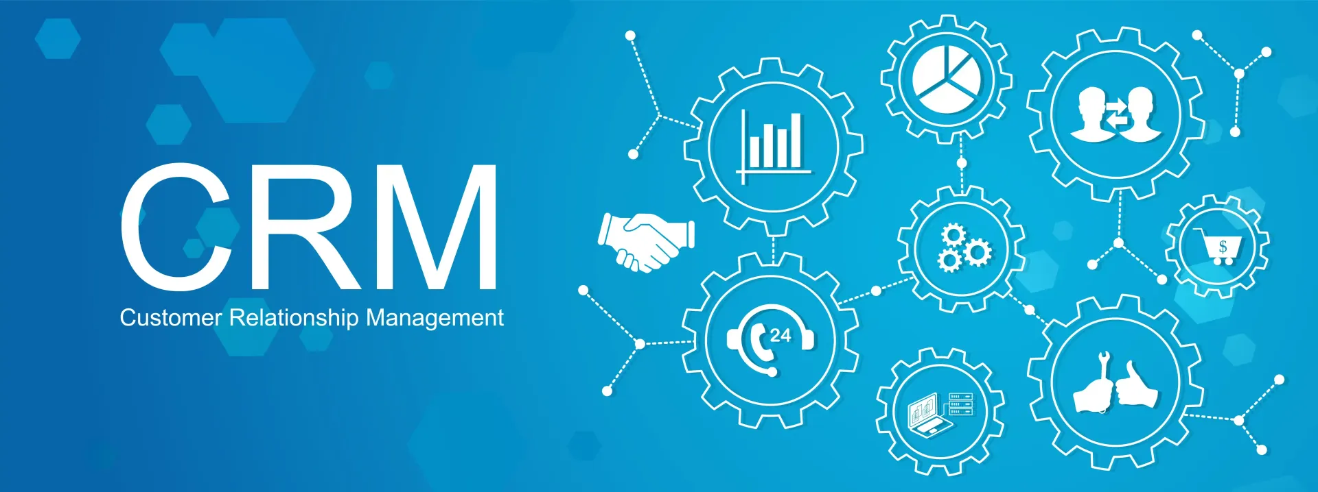 CRM Graphic image blue