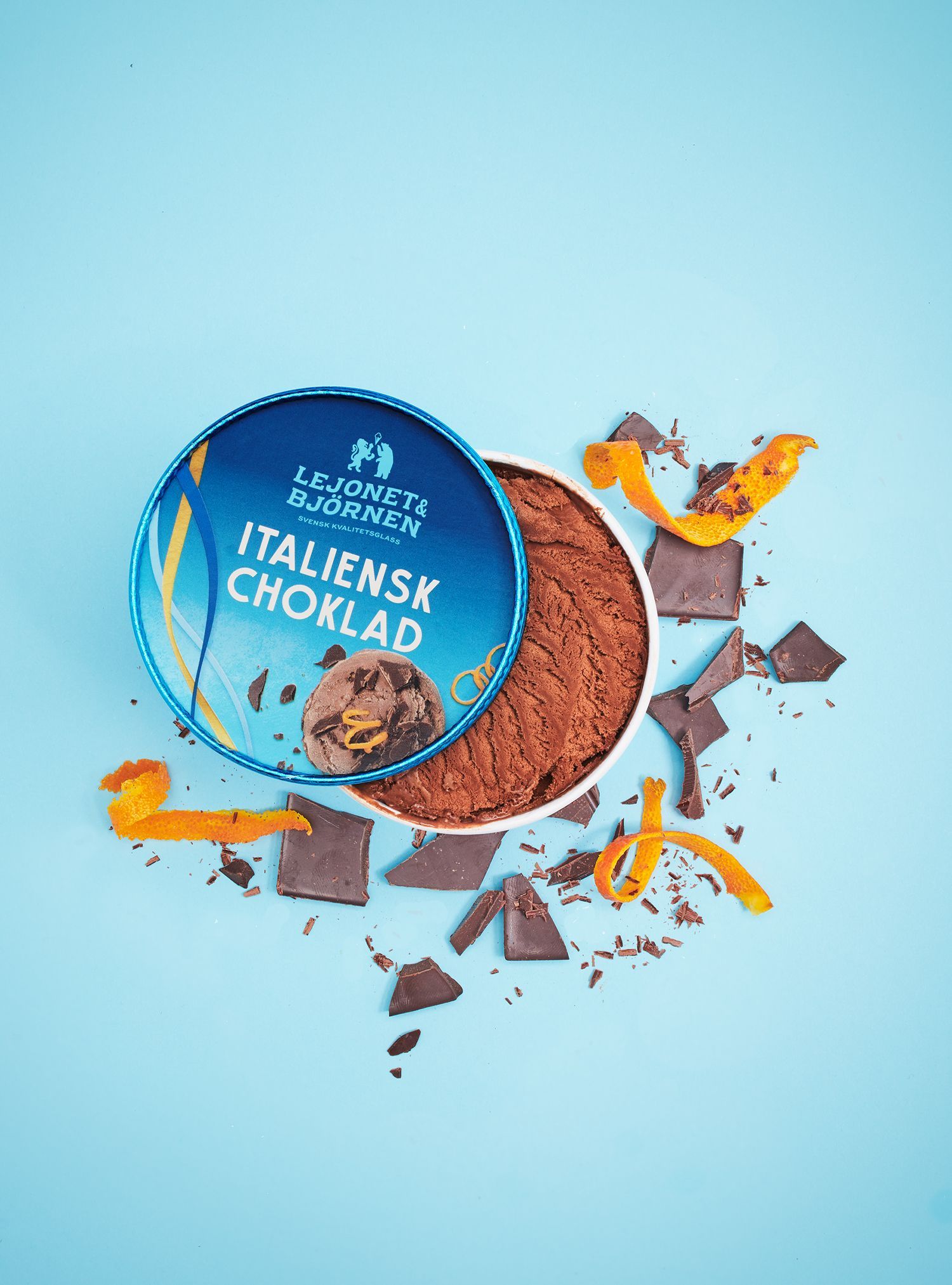 Ice cream container with 