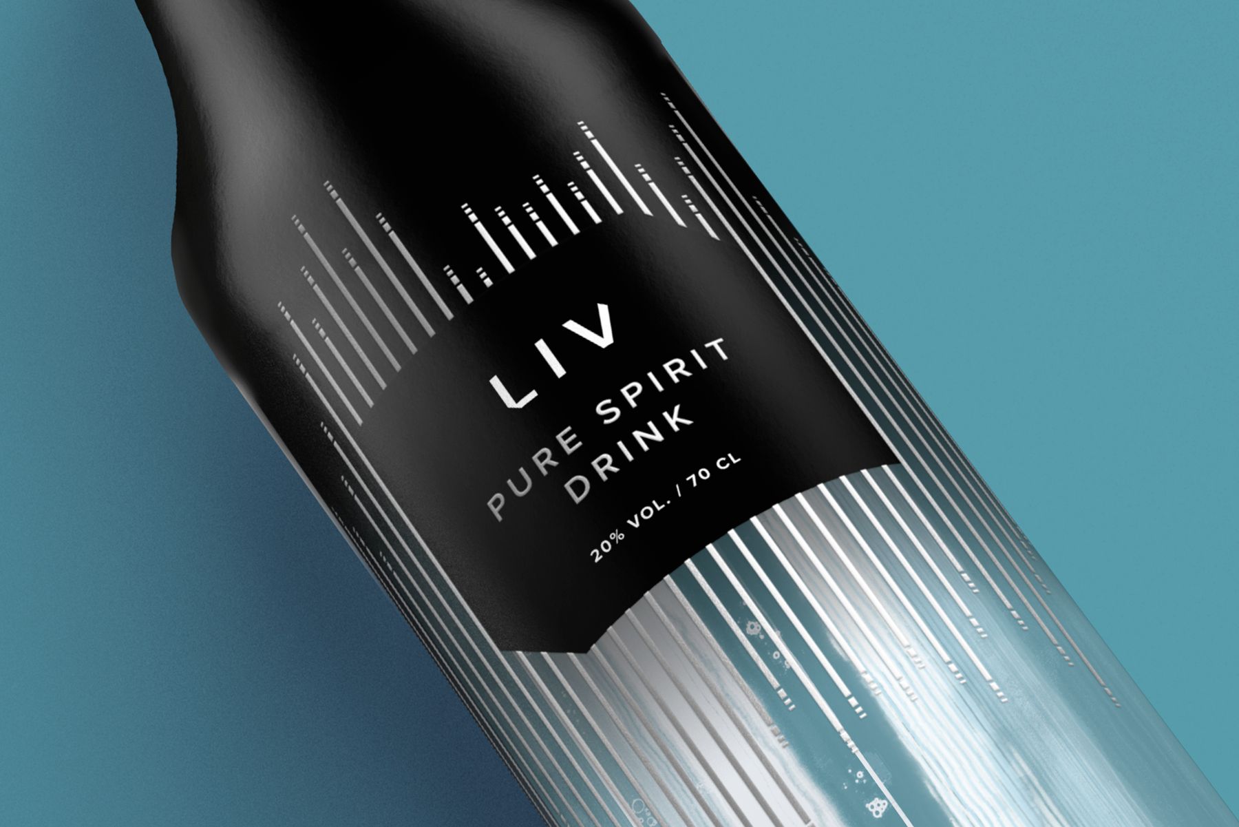 Black bottle of 