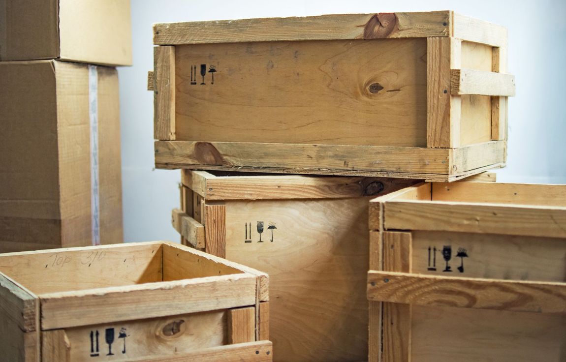 scatole in legno