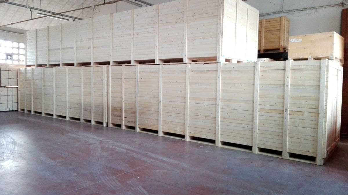 cassa in legno per movimentazione merci